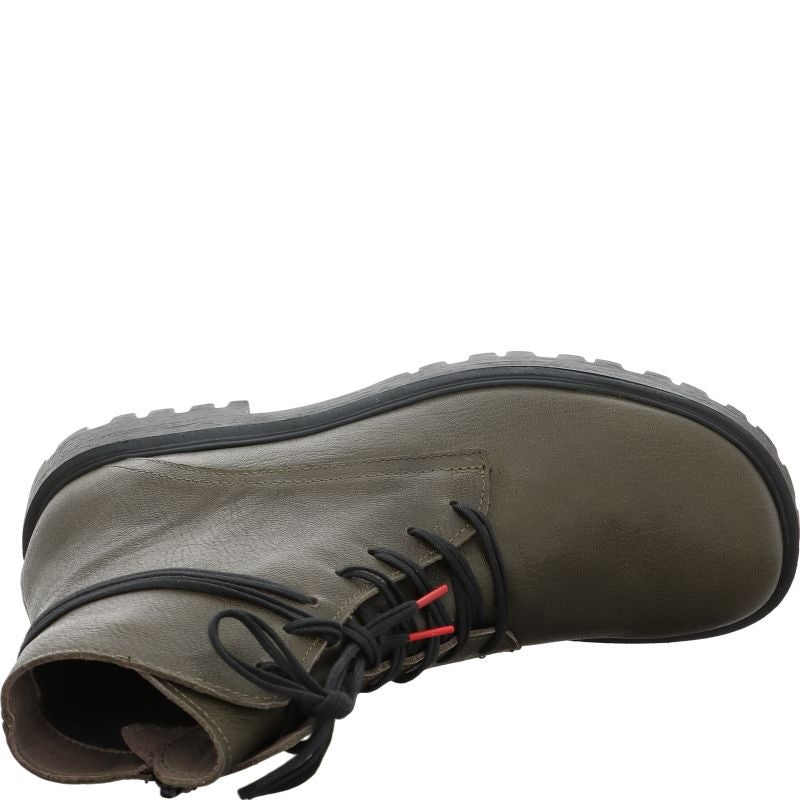 Think! TRENTO Damen Stiefelette - Material: Leder in Oliv