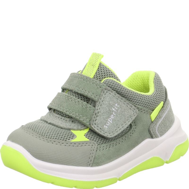 Superfit COOPER Unisex, Boys Sneakers low - Material: Leder/Sonstiges Material/Texti in Green