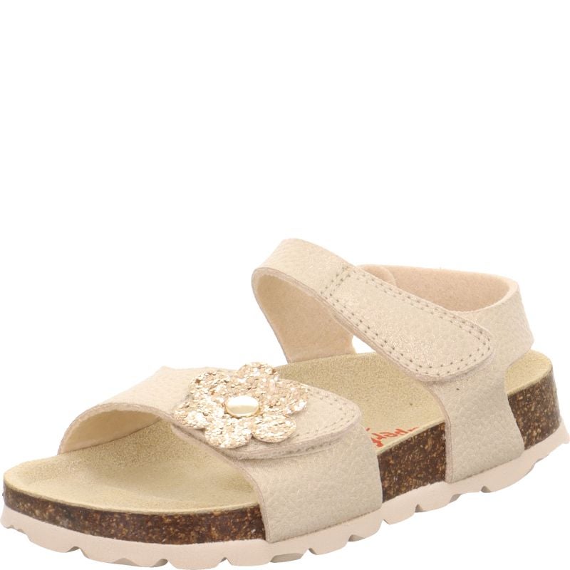 Superfit FUSSBETTPANTOFFEL Girls Sandal - Material: Sonstiges Material in Metallic