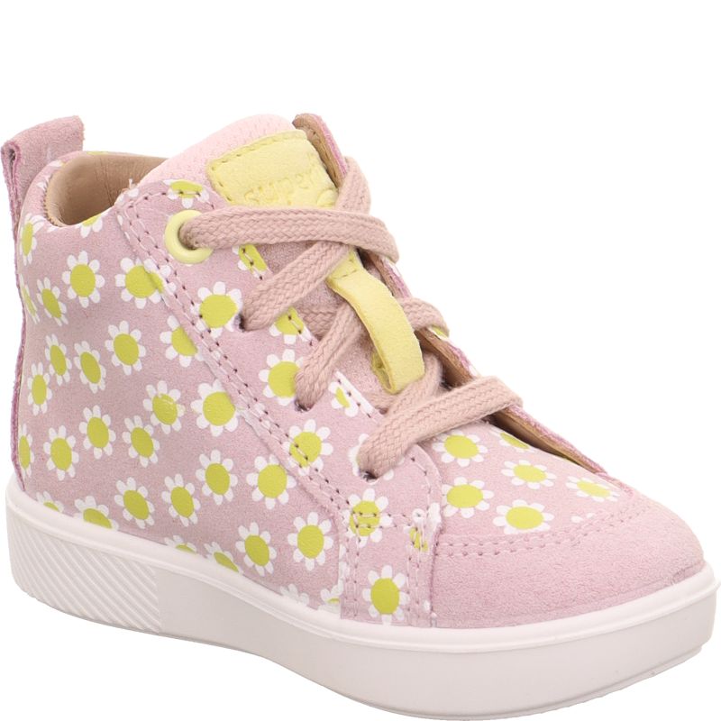 Superfit SUPIES Mädchen Sneaker high - Material: Leder/Textil in Rosa