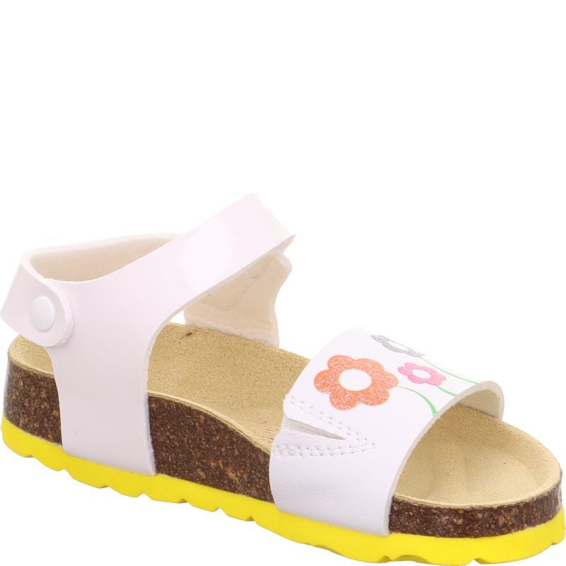 Superfit FUSSBETTPANTOFFEL Girls Sandal - Material: Sonstiges Material in White
