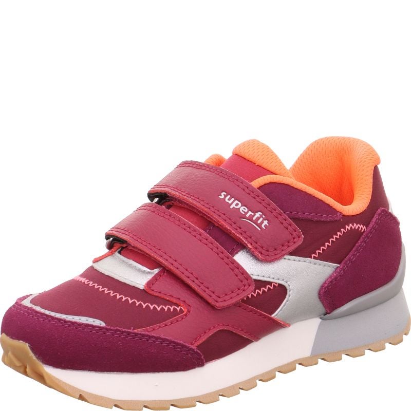 Superfit DASH Mädchen Sneaker low - Material: Leder/Sonstiges Material/Textil in Rot