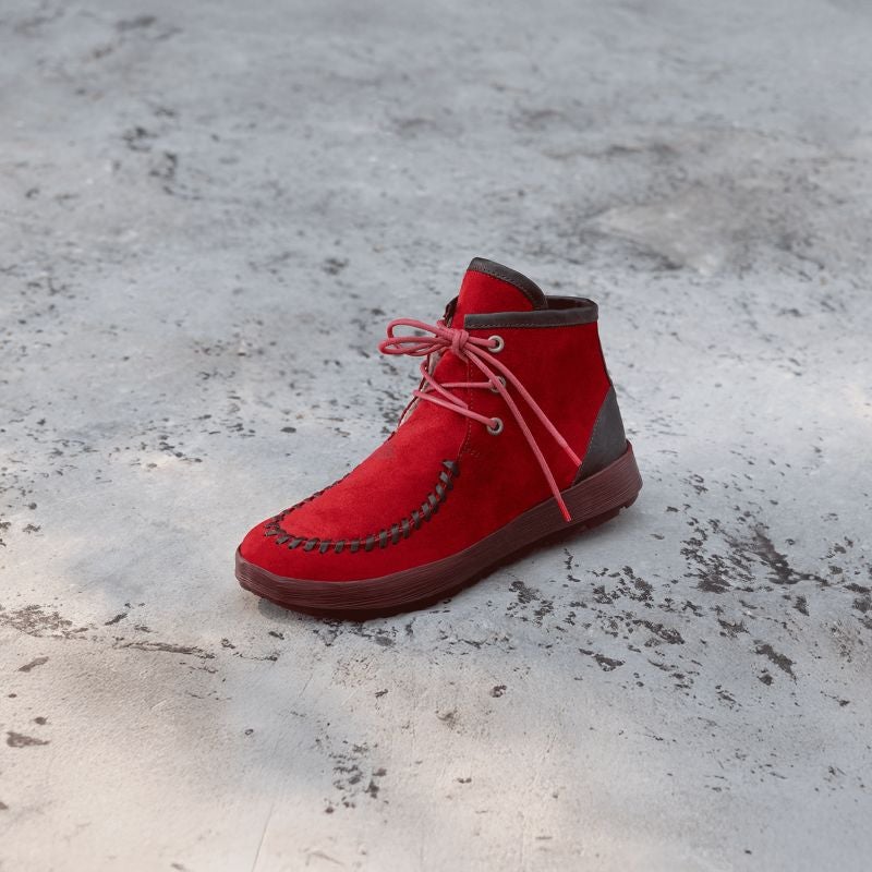 Think! COMODA Damen Ankle Boots - Material: Leder in Rot