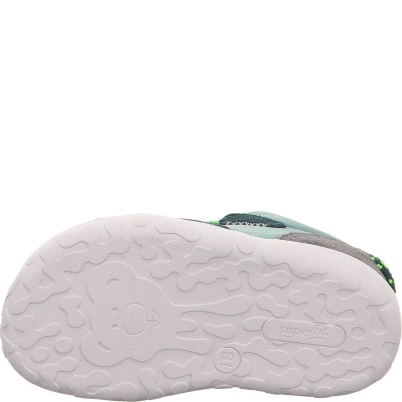 Superfit FLUMMI Boys Sneakers high - Material: Leather/Textil in Green