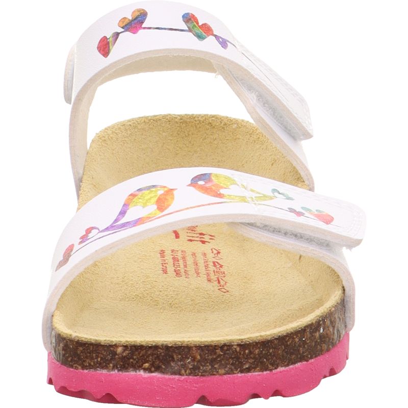 Superfit FUSSBETTPANTOFFEL Girls Sandal - Material: Sonstiges Material in White