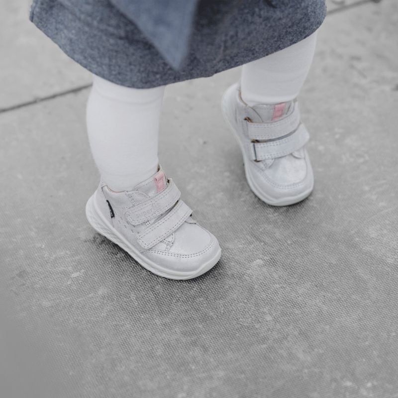 Superfit BREEZE Unisex | Girls Sneakers high - Material: Leather in Metallic