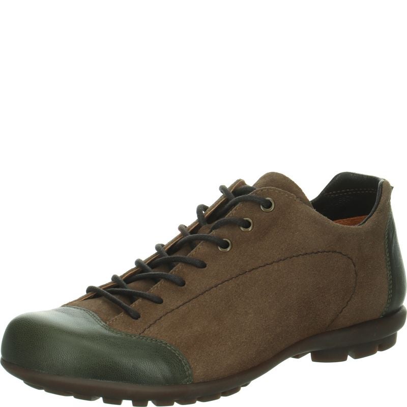 Think KONG HERREN Lace up shoe - Material: Leather in Brown