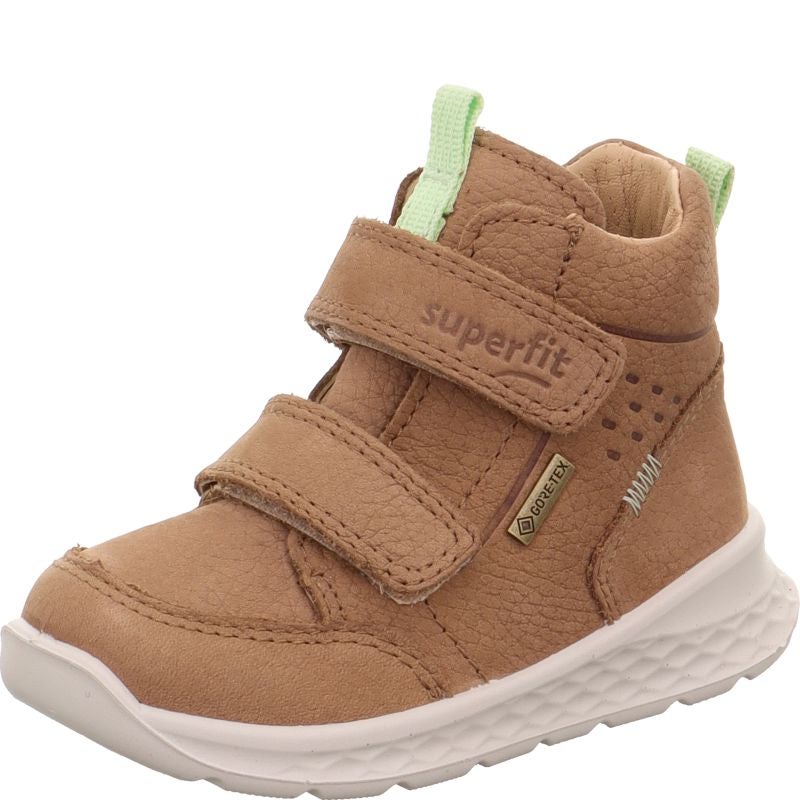 Superfit BREEZE Boys Sneakers high - Material: Leather in Brown