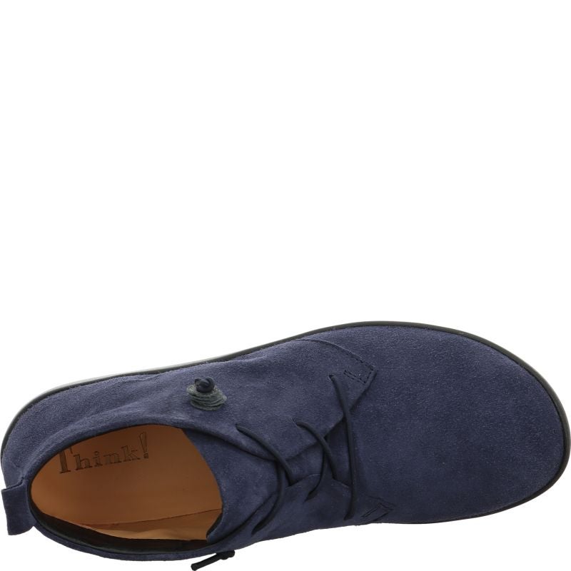 Think NATURE Woman Sneakers high - Material: Leather in Blue