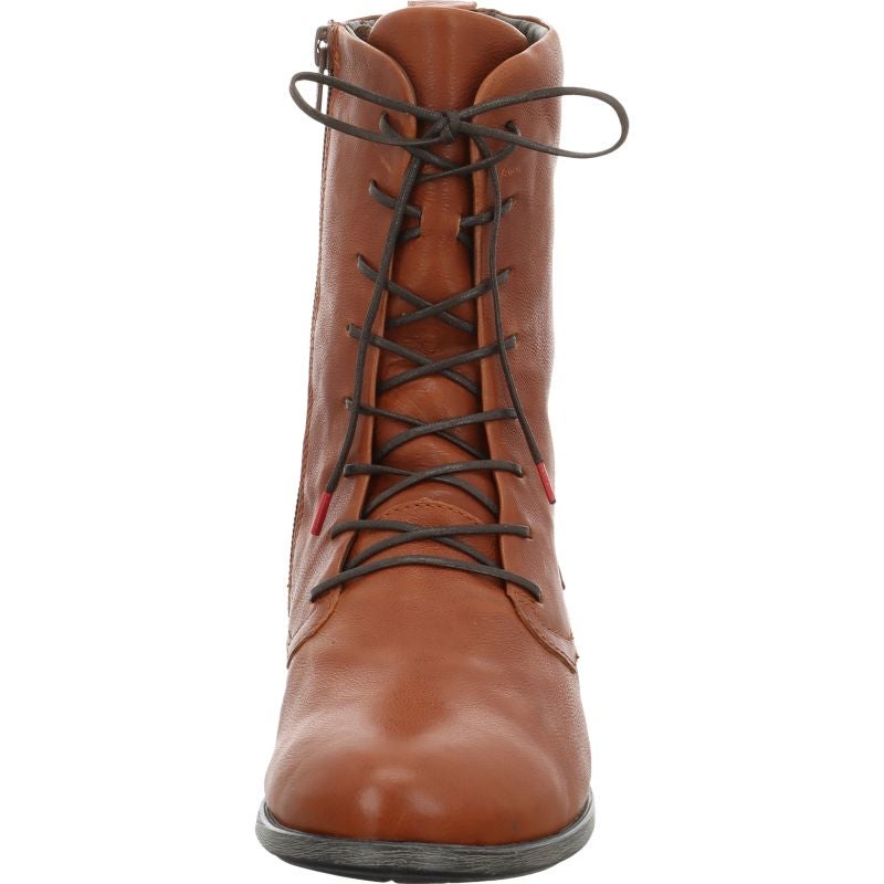 Think AGRAT Woman Ankle boot - Material: Leather in Brown