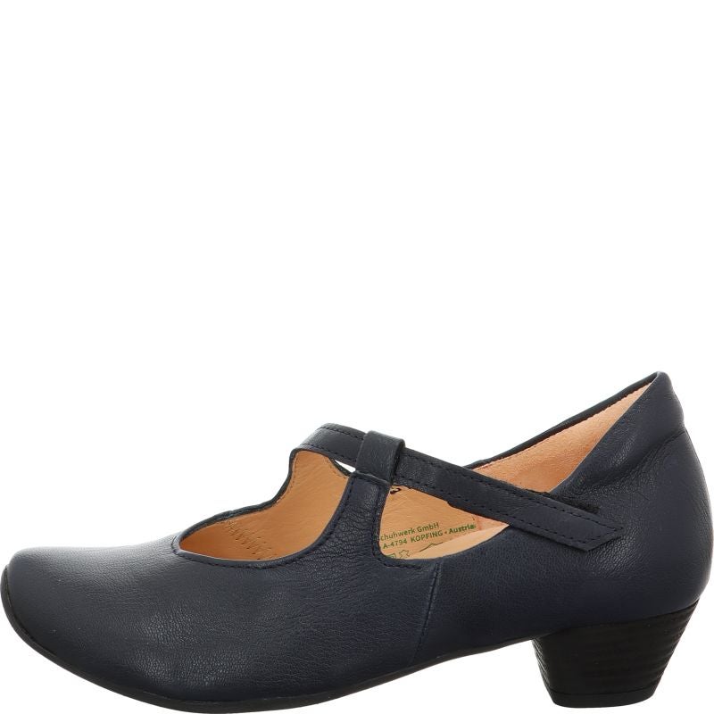Think AIDA DAMEN Woman  - Material: Leather in Blue