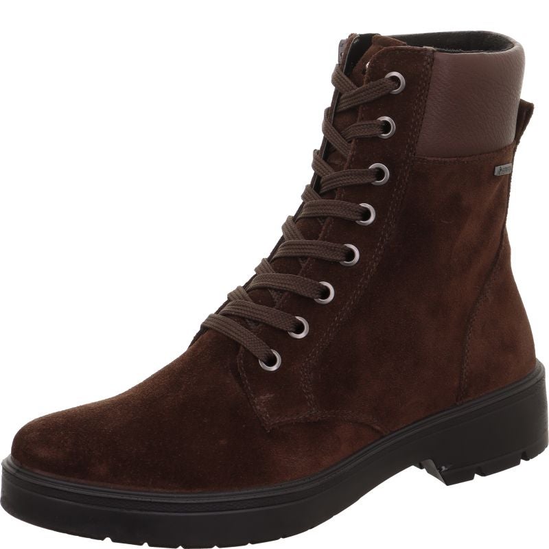 legero MYSTIC Damen Schnürboots - Material: Leder in Braun