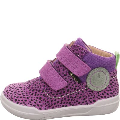 Superfit SUPERFREE Girls Sneakers high - Material: Leather/Textil in Purple