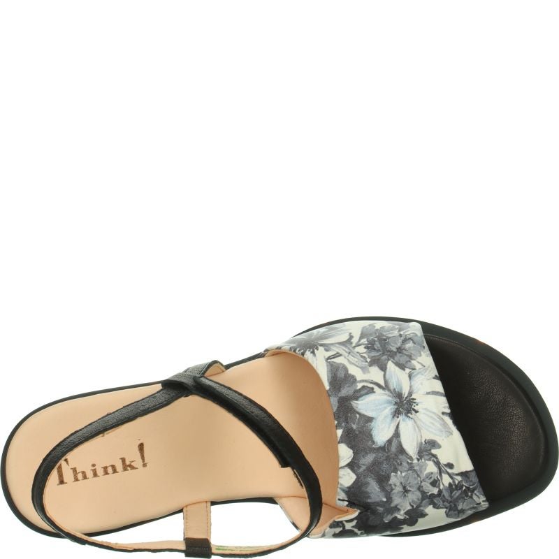 Think ZAZA Woman Sandal - Material: Leather in Multi Colour