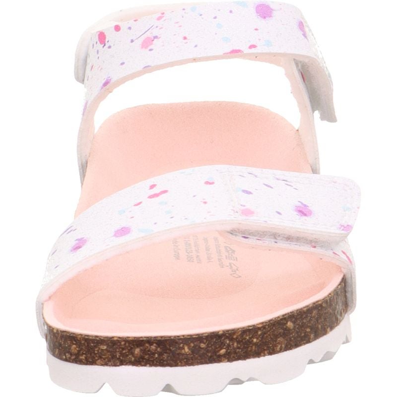 Superfit FUSSBETTPANTOFFEL Girls Sandal - Material: Sonstiges Material in White