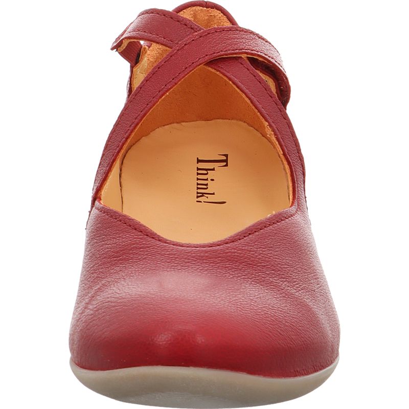 Think! GUAD2 Damen Ballerina - Material: Leder in Rot