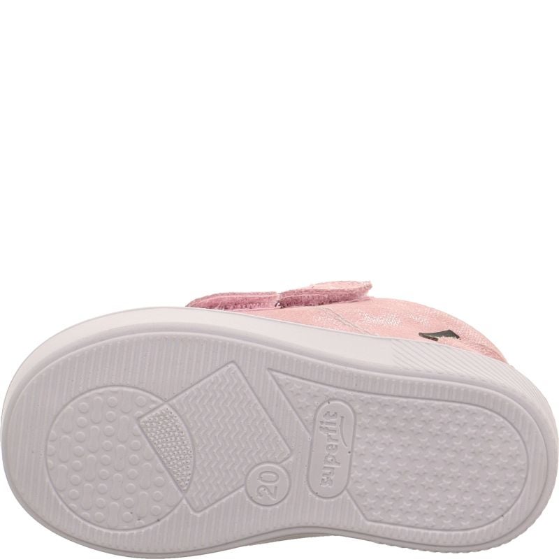 Superfit SUPIES Girls Sneakers high - Material: Leather/Textil in Rose
