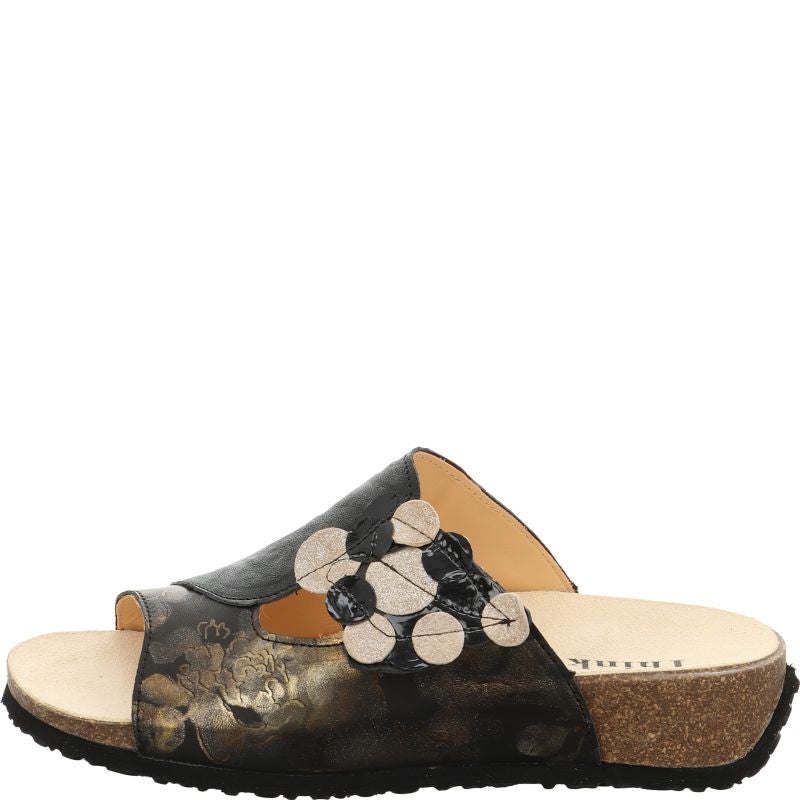 Think MIZZI DAMEN Mules - Material: Leather in Multicolored