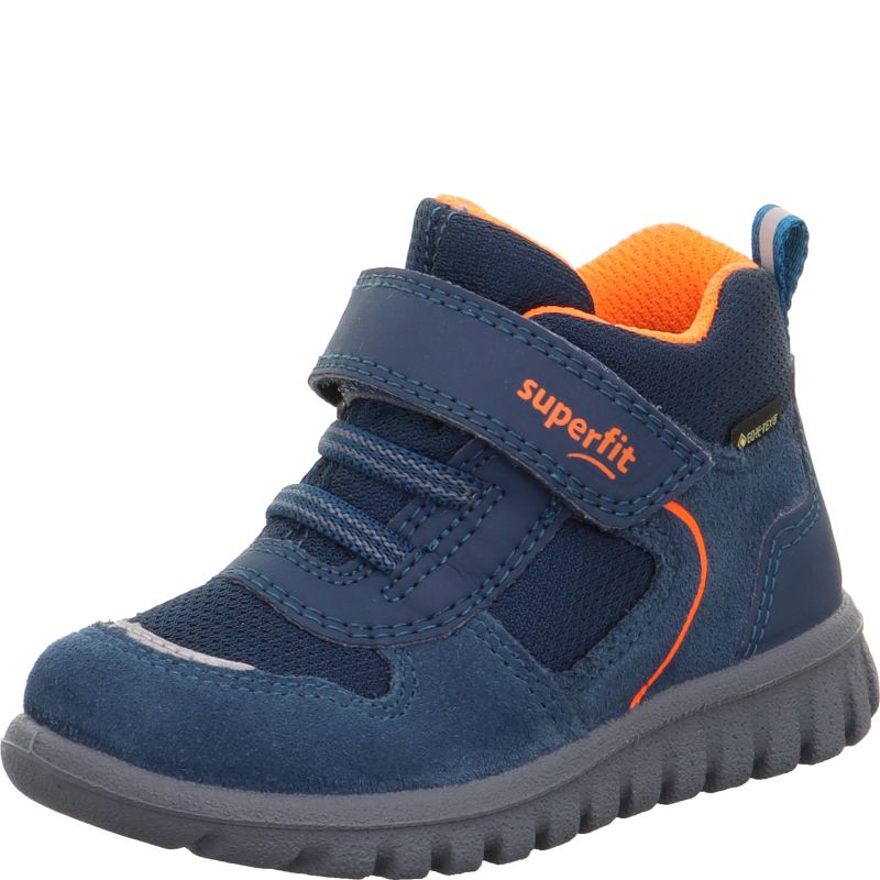 Superfit SPORT7 MINI Sneakers high - Material: Leder/Sonstiges Material/Texti in Blue