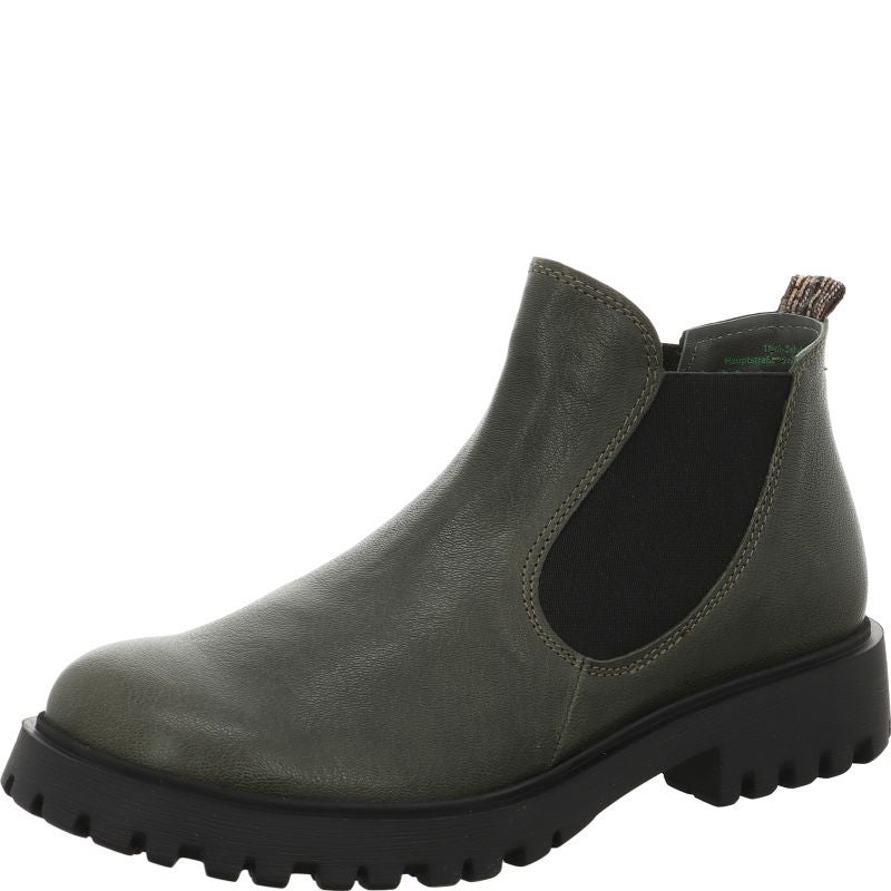 Think TRENTO Woman Chelsea boot - Material: Leather in Olive
