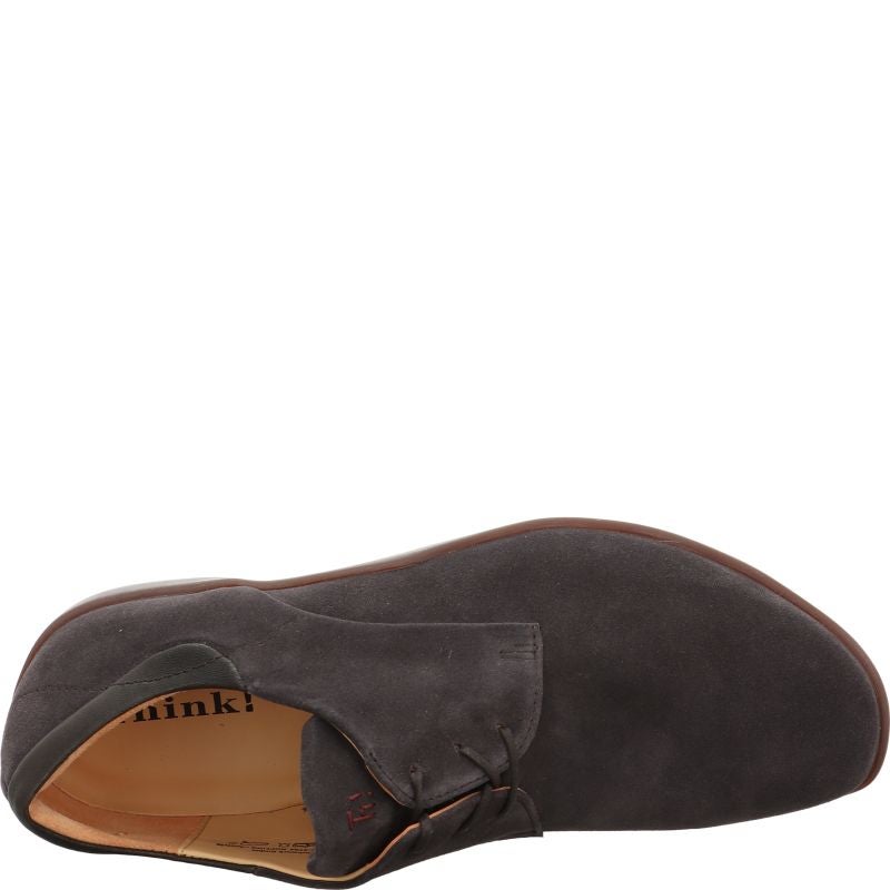 Think STONE HERREN Men Lace up shoe - Material: Leather in Grey