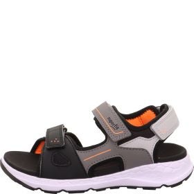 Superfit CRISS CROSS Sandale - Material: Textil/Sonstiges Material in Grau