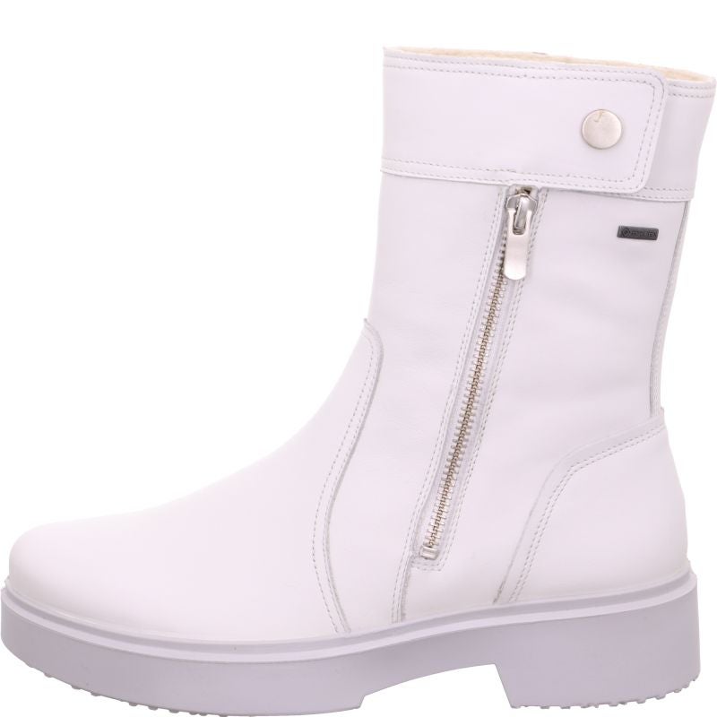 Legero ANGEL Damen Stiefelette - Material: Leder in Weiß