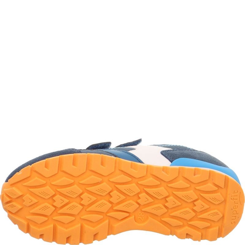 Superfit DASH Jungen | Unisex | Mädchen Sneaker low - Material: Leder/Sonstiges Material/Textil in Blau