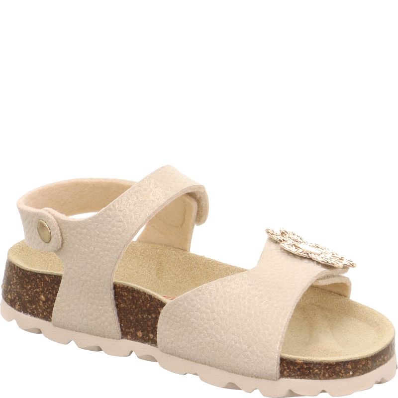 Superfit FUSSBETTPANTOFFEL Girls Sandal - Material: Sonstiges Material in Metallic