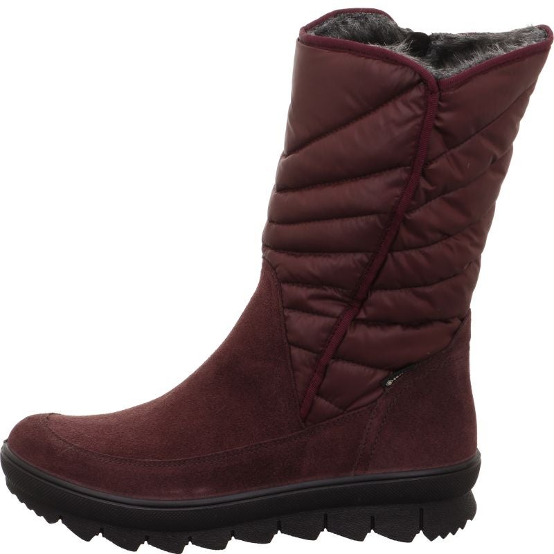 legero NOVARA Damen Stiefel - Material: Leder/Textil in Rot