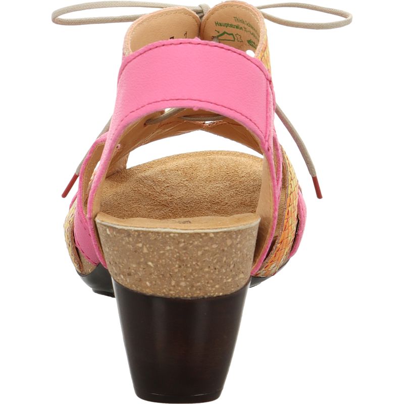 Think TRAUDI Woman Sandal - Material: Leather in Multi Colour