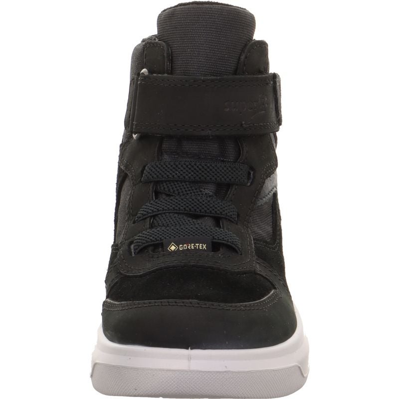 Superfit COSMO Jungen Sneaker high - Material: Leder/Textil in Schwarz