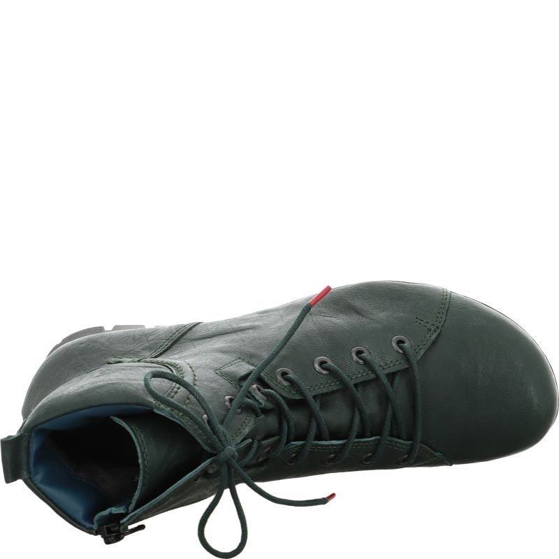 Think! MENSCHA Damen Stiefelette - Material: Leder in Grün
