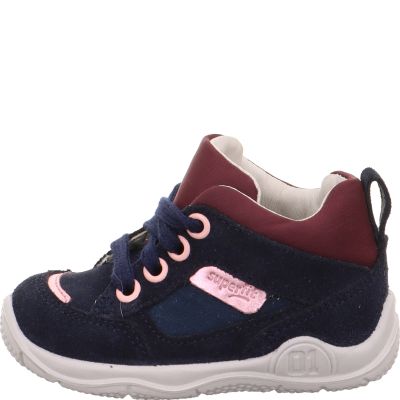 Superfit UNIVERSE Mädchen Sneaker low - Material: Leder/Textil in Blau