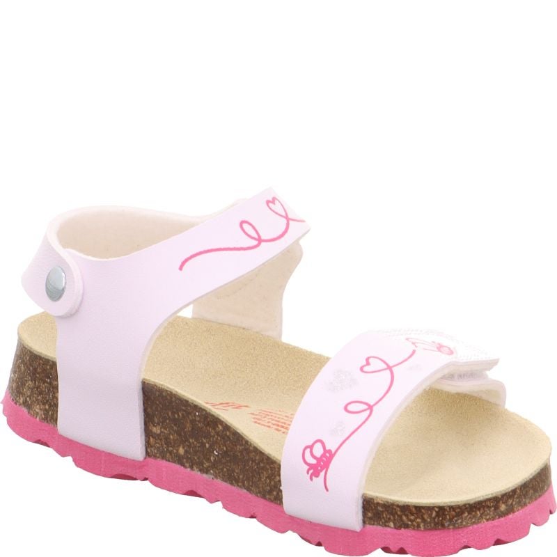 Superfit FUSSBETTPANTOFFEL Girls Sandal - Material: Sonstiges Material in White