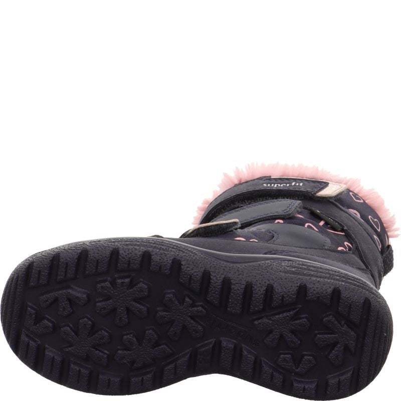Superfit CRYSTAL Girls Boot - Material: Leder/Sonstiges Material/Texti in Blue