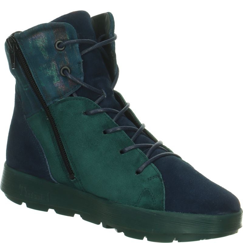 Think! COMODA Damen Stiefelette - Material: Leder in Blau