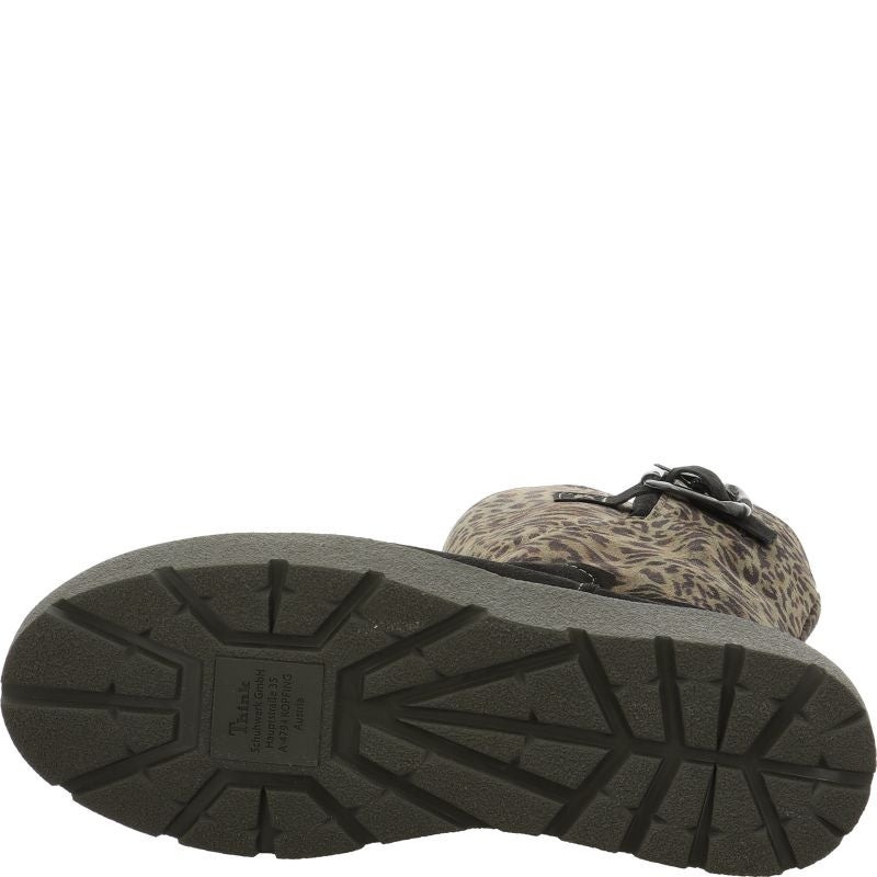 Think! CREPES Damen Stiefelette - Material: Leder in Schwarz