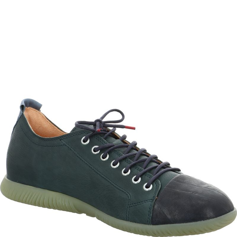 Think HAUKI HERREN Men Sneakers low - Material: Leather in Green