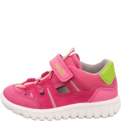 Superfit SPORT7 MINI Mädchen Sneaker low - Material: Leder/Sonstiges Material/Textil in Pink
