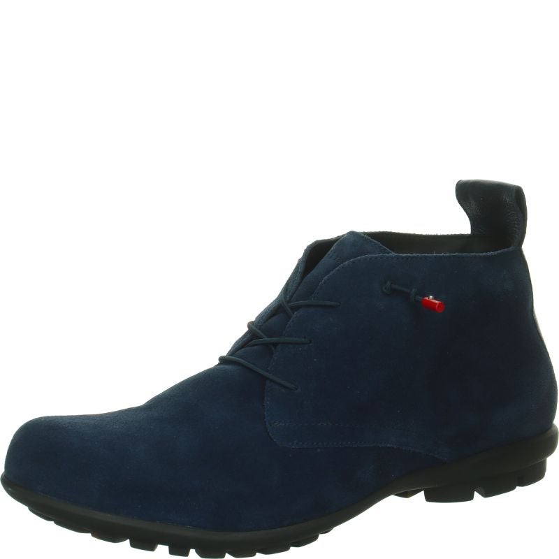 Think KONG HERREN Ankle boot - Material: Leather in Blue