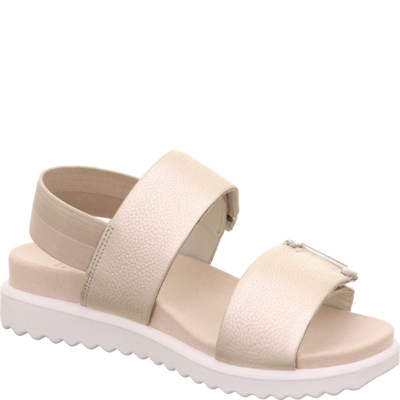 legero MOVE Damen Sandale - Material: Leder in Metallic