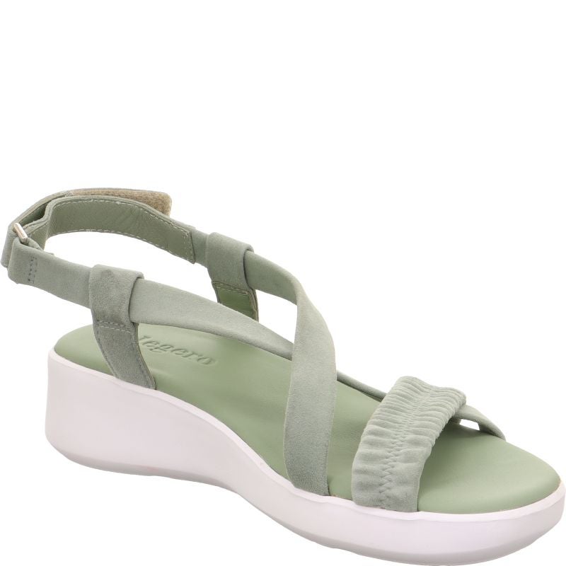 Legero EASY Damen Sandale - Material: Leder in Grün