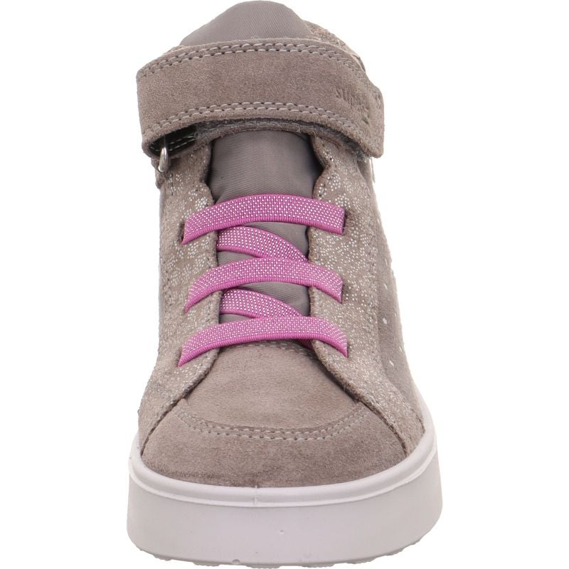 Superfit STELLA Sneaker high - Material: Leder/Textil in Grau