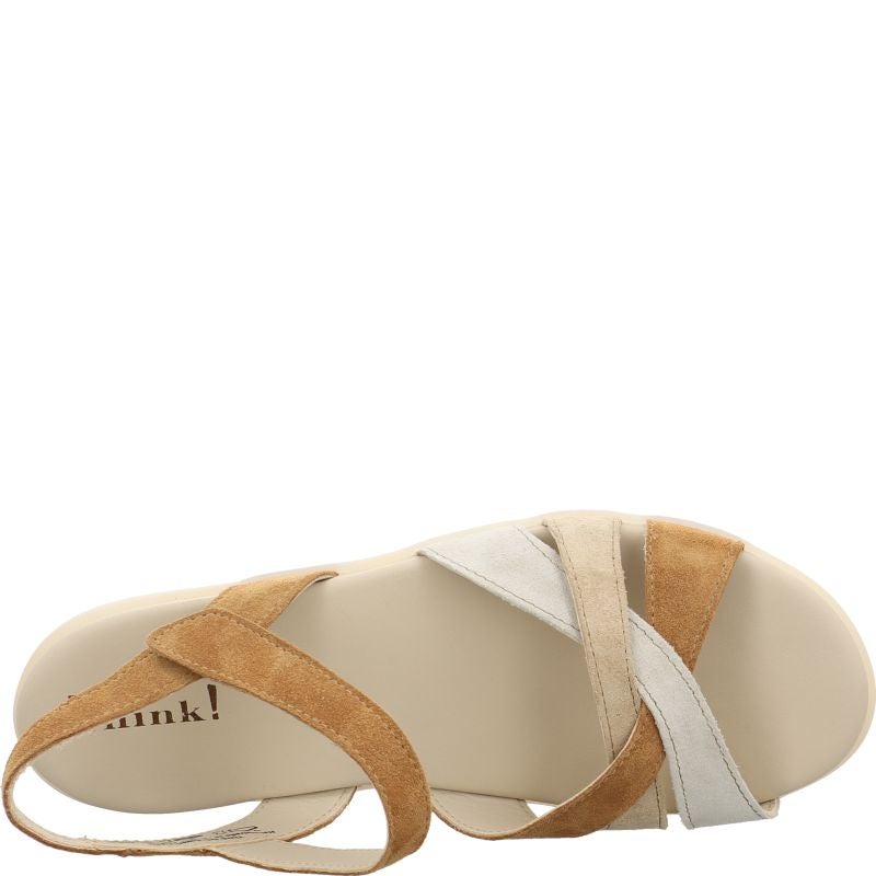 Think NATURE SAND Woman  - Material: Leather in Brown