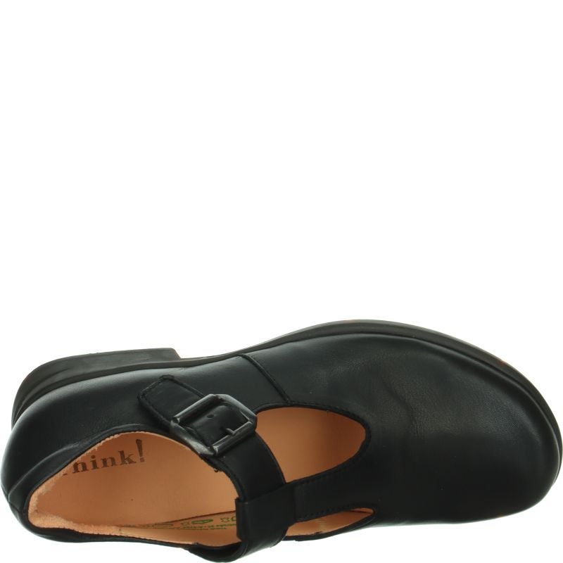 Think! PENSA DAMEN Damen Ballerina - Material: Leder in Schwarz