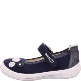 Superfit TENSY Girls Ballerina - Material: Leather in Blue