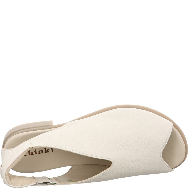 Think! KAMAA Damen Riemchensandale - Material: Leder in Beige