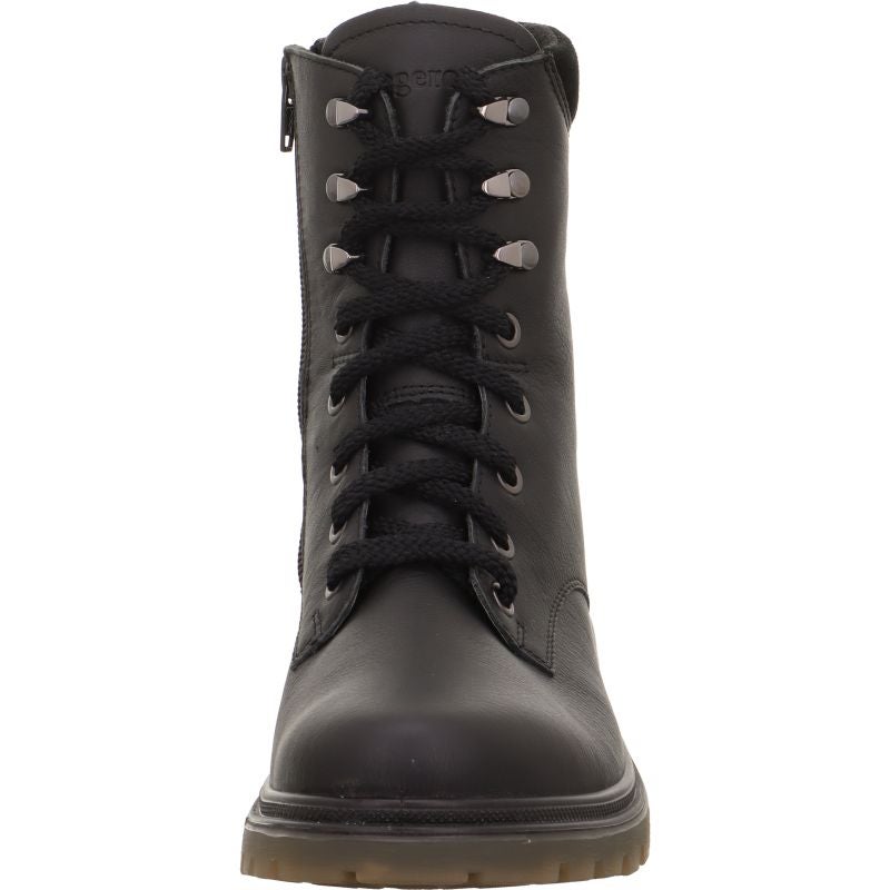 legero MONTA Damen Schnürboots - Material: Leder in Schwarz