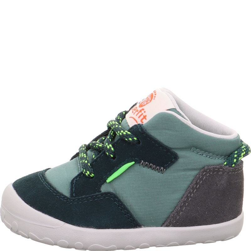 Superfit FLUMMI Boys Sneakers high - Material: Leather/Textil in Green